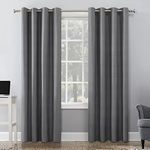 Sun Zero Cameron Thermal Insulated 100% Blackout Grommet Curtain Panel, 50" X 84", Gray