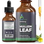 SafeFine Mullein Leaf Extract | Mullein Drops 60ml | 100mg per Serving Lung Detox | Mullein Extract for Lungs, Digestive System, Natural Sleep Aid & Immune Support Alcohol Free