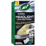 Turtle Wax Car Headlight Restoration Kit, Removes Oxidation and Yellowing, Complete with Polishing Pad, Repair Compound and 2 Ceramic Sealing Wipes, Max Visibility, Safer Driving, 12 Months Protection