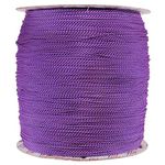 Paracord Planet 1.8 MM Dyneema Speed Lace - 1000 Feet - Purple and Beige Color - Unbreakable and Lightweight Fiber