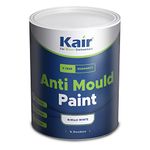 Kair Anti Mould Paint 1L Brilliant White Matt Finish - 10m² - 12m² Coverage - Mould Resistant for 5 Years