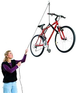 HARKEN Garage Storage Ceiling Hoist | 1 Point System | 2:1 Mechanical Advantage | Easy Lift, Single-Person, Hanger, Pulley, Bike, Ladder, Wheel Barrel, Tool