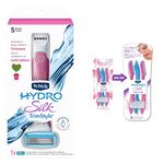 Schick Hydro Silk TrimStyle Hydrating Razor & Bikini Trimmer, Includes 1 Razor Refill and Silk Touch Up Precision Eyebrow Shaper, Exfoliating Facial Razor for Women, and Dermaplaning