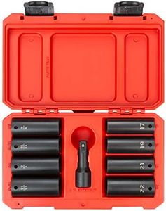 TEKTON 1/2 Inch Drive Impact Lug Nut Socket Set (9-Piece) | SID92415