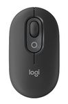 Logitech POP Mouse, Wireless Mouse with Customizable Emojis, SilentTouch Technology, Precision/Speed Scroll, Compact Design, Bluetooth, Multi-Device, OS Compatible - Graphite