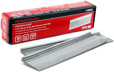 Powernail L12518 18 Gauge 1-1/4 Inch Length Flooring L-Cleat Nails (1000ct Box)