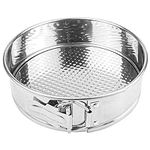 LNQ LUNIQI Round Springform Pan 7 Inch Stainless Steel Baking Cake Mold Cheesecake Pan with Removable Bottom for Cake, Pizzas and Quiches