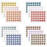 Planner Stickers, 12 Date Dot Index Stickers Number Stickers Planner Date Custom Planner Date Stickers journaling Stickers for to Do Lists Planner Accessories (420 Pieces)