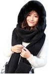 Lucky Beth Winter Warm Women Wool Hat/Scarf/Gloves Set Knitted Hat Scarf Mitten