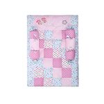 abracadabra Cotton Bedding Set (3 Pieces, 0-2 Years, 88 cm x 60 cm, Papillion, Pink)