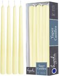 Hyoola 12 Pack Tall Taper Candles - 14 Inch Ivory Dripless, Unscented Dinner Candle - Paraffin Wax with Cotton Wicks - 12 Hour Burn Time