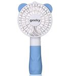 Geeky Portable Cute Bear Styled 2 Watts Rechargeable Handheld Fan (Blue)