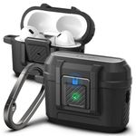 Spigen Lock Fit Case Compatible with Airpods Pro 2 (2nd Generation 2022) with Carabiner - Matte Black