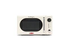 Nostalgia NRMO7IVY6A Retro Cubic Foot 700-Watt Microwave Oven, 0.7 Cu. Ft, Cream