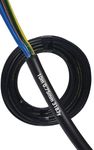 10 METERS 3 CORE BLACK FLEX 0.75MM² 3183Y FLEXIBLE CABLE SUITABLE FOR LIGHTING AND EXTENSION LEADS