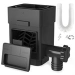 Anivia Rainwater Collection System, Rain Barrel Diverter Kit Fits for 2x3 or 3x4 Inch Standard Downspouts, Downspout Diverter with Adjustable Valve and Filter. 5ft Hose (Black)