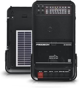 Audiobox RXC-100 Solar Cassette Player with Bluetooth, Recorder, USB/TF Playback, and Rechargeable Batteries