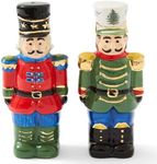 Spode Christmas Tree Nutcracker Salt and Pepper Shaker Set (2-Piece)- Holiday Kitchen & Table Décor - Festive Home Accent, Christmas Gift/Stocking Stuffer for Collectors & Holiday Enthusiasts