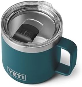 YETI Rambler 14 oz Stackable Mug, Vacuum Insulated, Stainless Steel with MagSlider Lid, Agave Teal