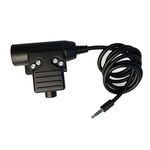 FPOUT U94 PTT Headset Military Adapter for Z-Tactical for Phone Cellphone 3.5mm Plug