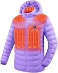 Venustas Unisex Heated Jacket with Battery, Heated Coat for Women and Men with Detachable Hood