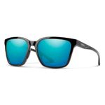 SMITH Shoutout Lifestyle Sunglasses - Black | Chromapop Polarized Opal Mirror