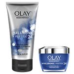 Olay Regenerist Hyaluronic + Peptide 24, Duo Pack, Face Wash 150 mL, Gel Face Moisturizer 50 mL