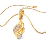 Joyalukkas 22k (916) Yellow Gold Pendant for Girls