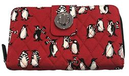 Vera Bradley Turnlock Wallet (Playful Penguins Red)