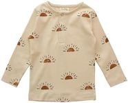 Organic Cotton Baby & Toddler Long-Sleeve Tee, Sun, 3-4 Years