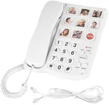 Telephones for Seniors, Dementia Phone for Seniors - 9 Picture Memory Corded Landline Telephone for Elderly - One-Touch Dial, 110dB+ Amplified Ringer -Home Phones for The Visually Impaired, Alzheimer