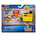 PAW Patrol Ultimate Rescue, Rubble’s Mini Jackhammer Cart with Collectible Figure for Ages 3 and Up
