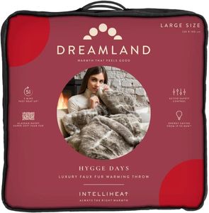 Dreamland Electric Blanket – Alaskan Husky Faux Fur Heated Throw