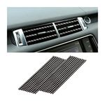 20PCS Car Air Conditioner Decoration Strip, Auto Air Vent Outlet Chrome DIY Trim Strips, Waterproof Moulding Bendable Protection Strip Line, Car Decor Accessories for Most Cars (Carbon Fiber)