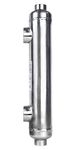 Swimming Pool Heat Exchanger 155kBtu Stainless Steel 316L Same Side Ports 1 1/2" & 1" FPT