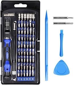 Syntus Precision Screwdriver Set, 63 in 1 with 57 Bits Screwdriver Kit, Magnetic Driver Electronics Repair Tool Kit for iPhone, Tablet, Macbook, Xbox, Cellphone, PC, Game Console, Blue