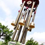 Bwinka Chinese Traditional Amazing 10 Tubes 5 Bells Bronze Yard Garden Outdoor Living Wind Chimes 85cm