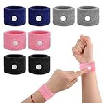 Amaxiu Motion Sickness Relief Bands, 8pcs Motion Travel Sickness Wristbands Natural Acupressure Nausea Relief Wristband for Pregnancy Morning Car Sea Flying Trip Dizziness Anxiety