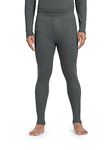 XYXX Men's Thermal Bottoms | Antibacterial, Skin Friendly with Superior Heat Retention | Slim Fit Full Length Solid Alpine IntelliHeat Thermal Long Johns | Pack of 1 (Charcoal Grey, Large)