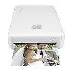 Zink Kodak Mini 2 HD Wireless Portable Mobile Instant Photo Printer, Print Social Media Photos, Premium Quality Full Color Prints – Compatible w/iOS & Android Devices (White)