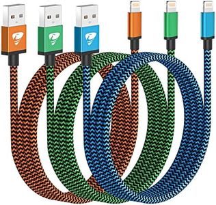 Aioneus iPhone Charger Cable 3M 3Pack Apple MFi Certified USB A to Lightning Cable Nylon Braided Extra Long iPhone Charging Cable Fast Charge Cord for iPhone 14 13 12 11 Pro Max XR XS 8 7 Plus 6,iPad