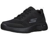 Skechers Men's Go Walk Arch Fit Idyllic Sneaker,Black Textile/Synthetic/Trim,10 UK