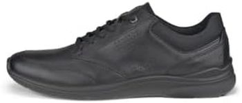 ECCO Men's Irving Sneakers Lace-Up, Black, 14 US