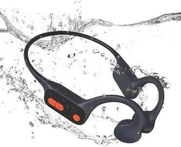 Tayogo Waterproof Headphones for Swimming, Bone Conduction Headphones IPX8, Open-Ear Headphones Bluetooth 5.4, Underwater Headphones for Swimming,32GB Memory