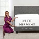 Deep Pocket Fitted Sheet – 17” - 21