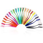 Yoseng 24 Pack Ink Blending Brushes Blenders,Ink Blending Tool for Card Making,Craft Broad Application Assortment Paper Crafter Color Code Handle (Brush Head Size 0.85 Inches)