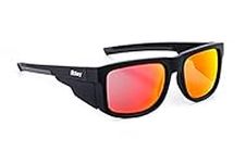 Riley Navigator Stylish Protective Eyewear UV & Impact Protection Sunglasses Work Safety Glasses (Fire Revo Lens)