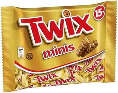 TWIX - Minis barres chocolat au lait, caramel et biscuits - 15 minis barres - 333g