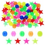 salbsever 72 PCS Bike Wheel Spokes Beads Plastic Colorful Bicycle Decoration Star Assorted Color Bicycle Spokes for Bike Accessories Wheel Decorations