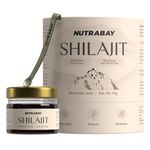 Nutrabay Shudh Himalayan Shilajit Resin from High Altitude – Extracted Using Water – Strength, Stamina & Power – Premium Ayurvedic Supplement – 20g